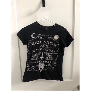 Blackcraft Tee - Hail Satan Drink Coffee